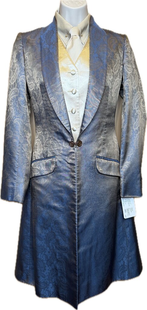 CHAMPAGNE/BLUE PAISLEY BETTY BERDINE DAY COAT