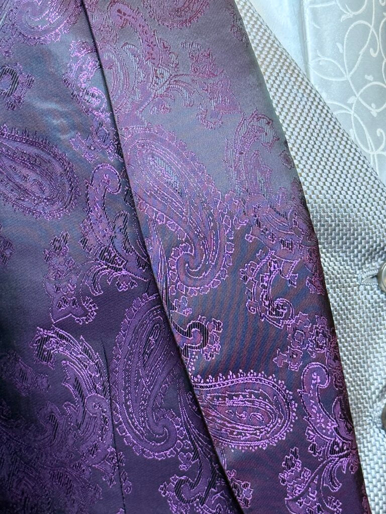 PURPLE PAISLEY AN EQUESTRIAN FLAIR DAY COAT