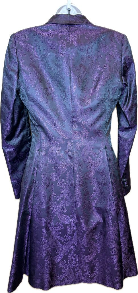 PURPLE PAISLEY AN EQUESTRIAN FLAIR DAY COAT