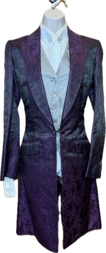 PURPLE PAISLEY AN EQUESTRIAN FLAIR DAY COAT