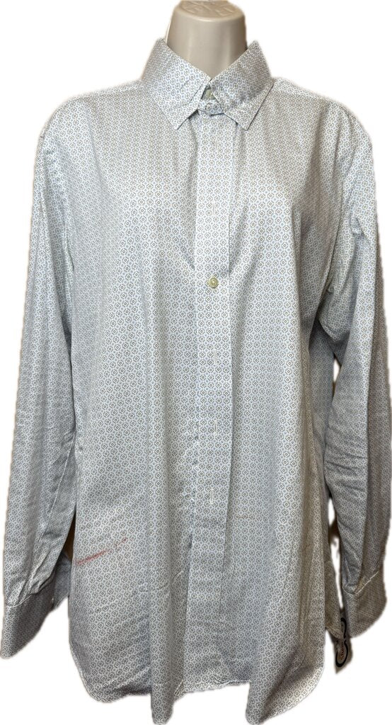 BLUE AN BROWN PATTERN BBRO'S SHIRT