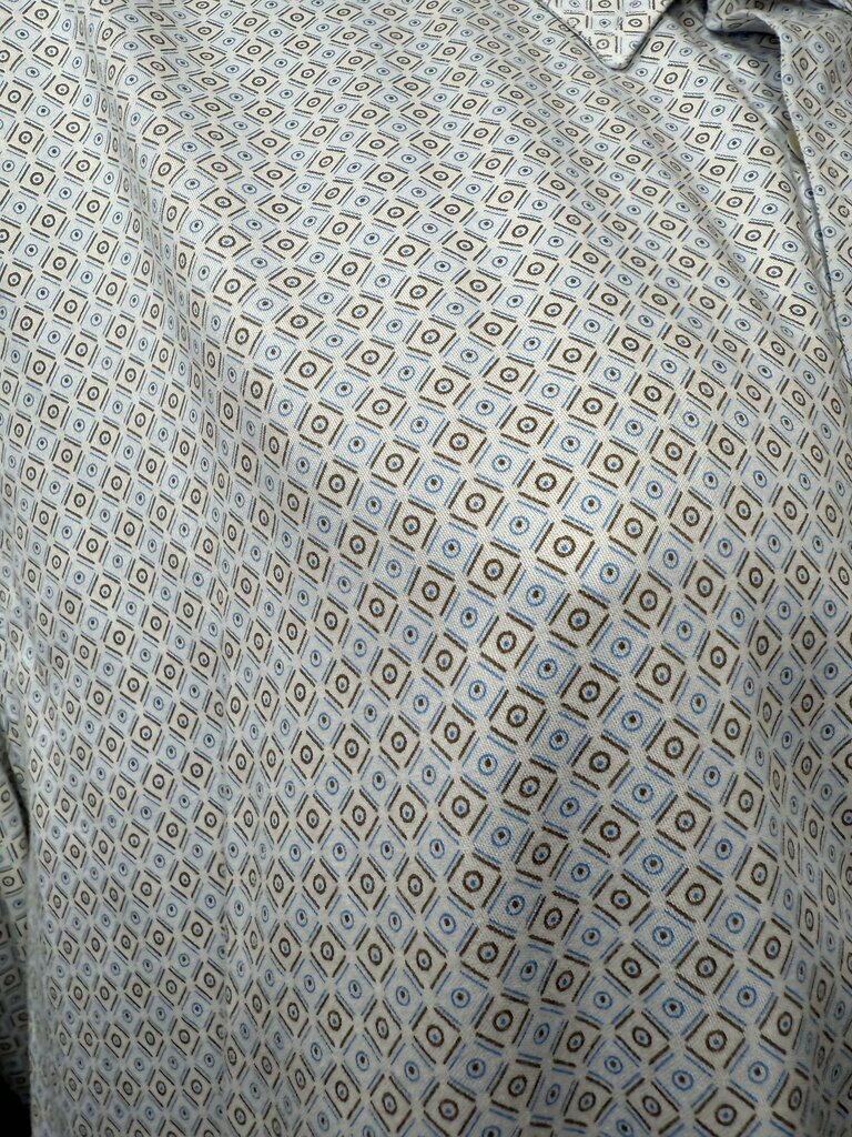 BLUE AN BROWN PATTERN BBRO'S SHIRT