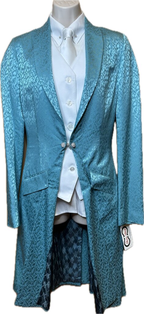 TEAL PATTERN FRIERSONS COAT