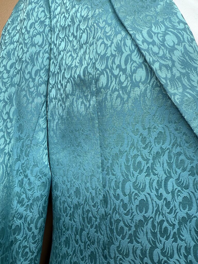 TEAL PATTERN FRIERSONS COAT