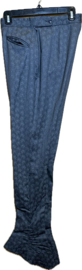 BECKER BROTHERS GRAY PAISLEY PATTERN DAY SUIT