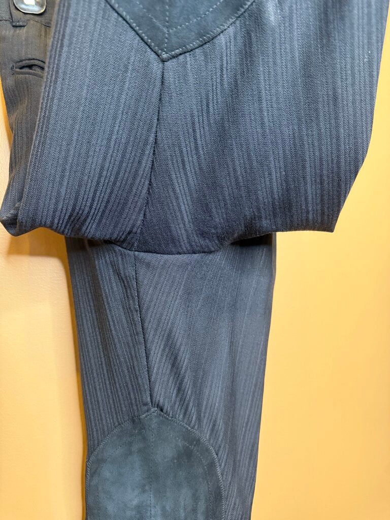 BLACK CARL MEYERS DAY SUIT WITH 2 PAIRS OF JODS