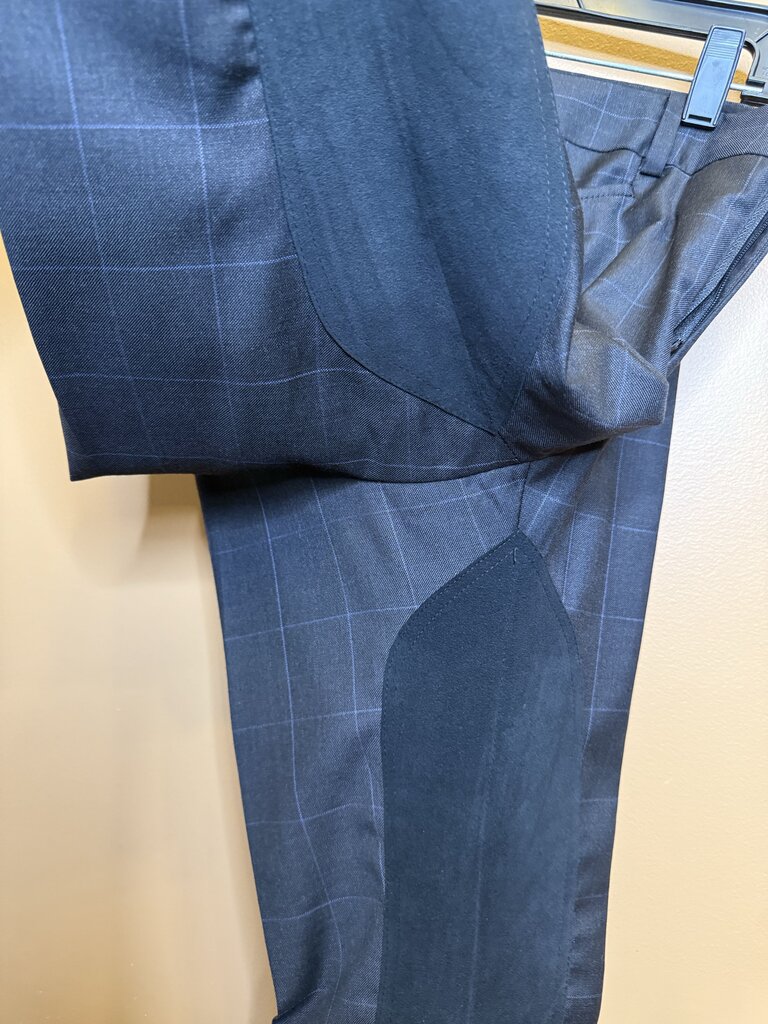 CHARCOAL BLUE PANEL DAY SUIT
