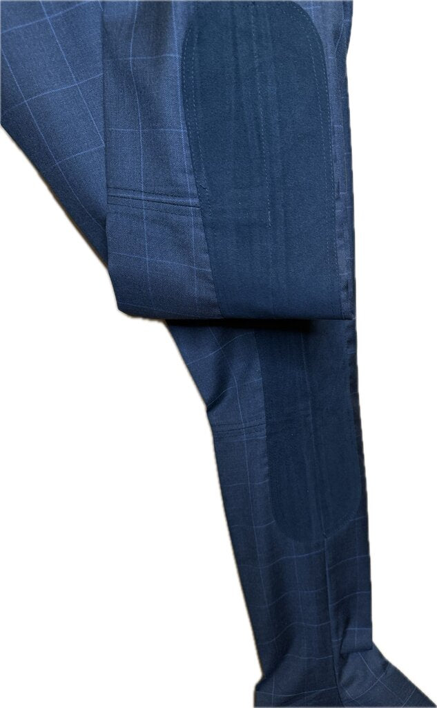 CHARCOAL BLUE PANEL DAY SUIT