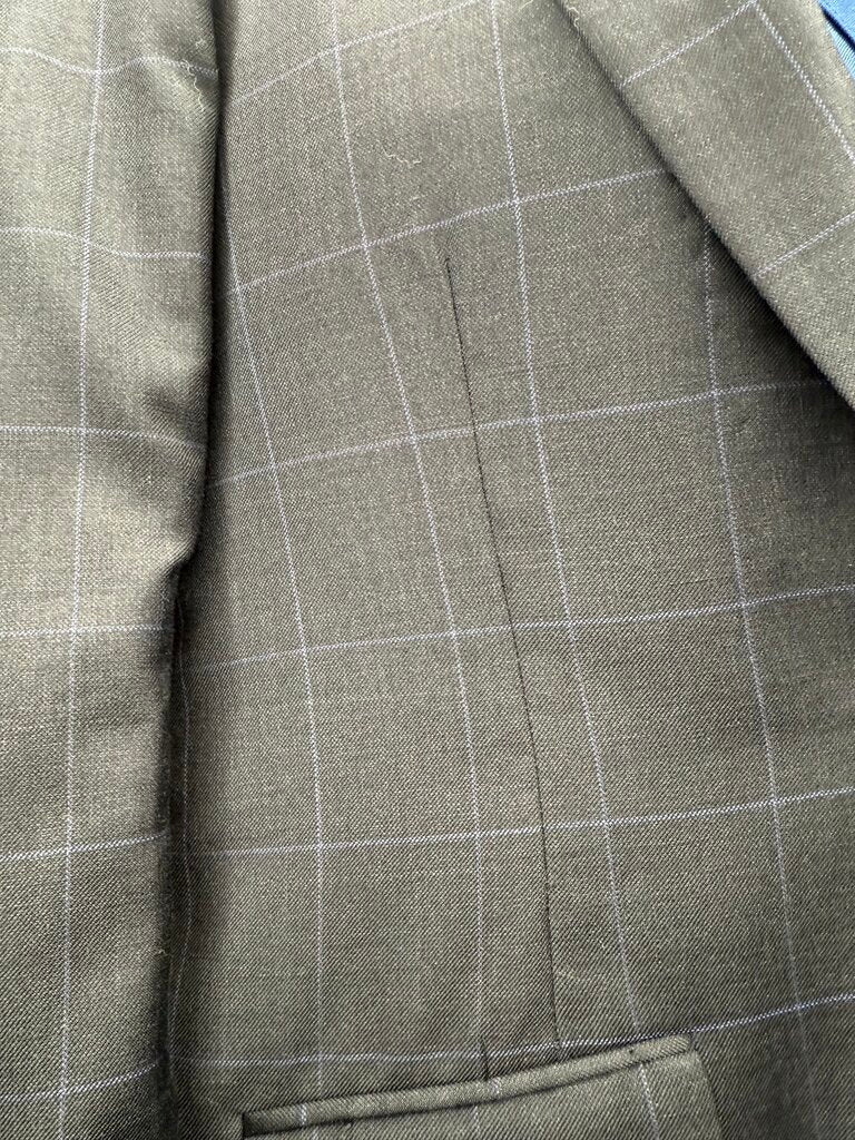 CHARCOAL BLUE PANEL DAY SUIT
