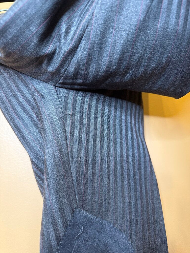 CHAR. GRAY WITH PINK PINSTRIPE BETTY BERDINE