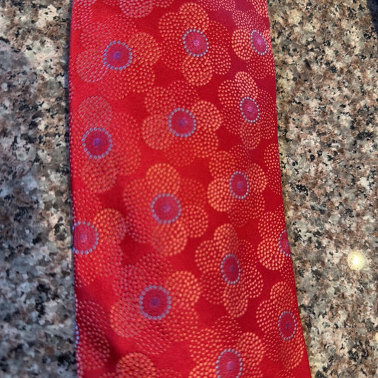 RED FLOWERS TIE TED BAKER