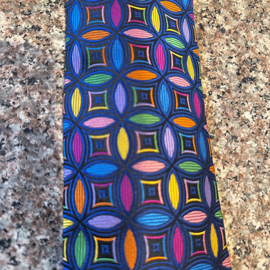 BLUE WITH MULTI COLORS