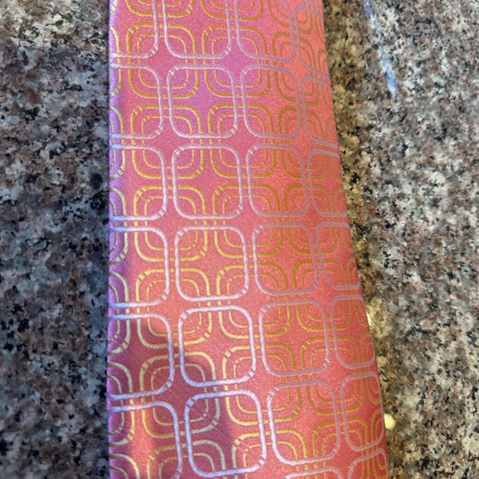 PINK WITH YELLOW WHITE PATTERN