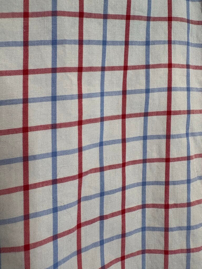 RED AND BLUE CHECK DEREGNAUCOURT SHIRT