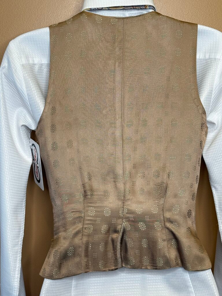 GOLD HERRINGBONE BBRO'S VEST