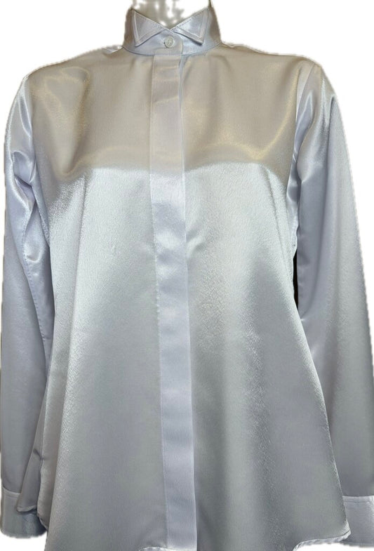FORMAL WHITE SATIN BETTY BERDINE SHIRT