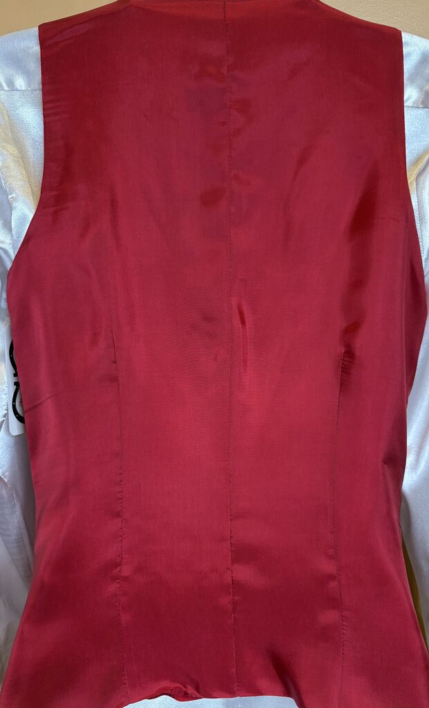 BRAND-NEW BURGUNDY ROSES BETTY BERDINE VEST 32