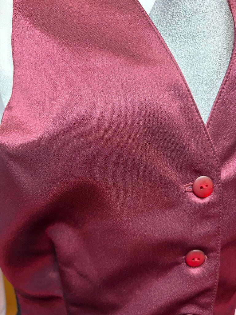 PURPLE SATIN BRB VEST