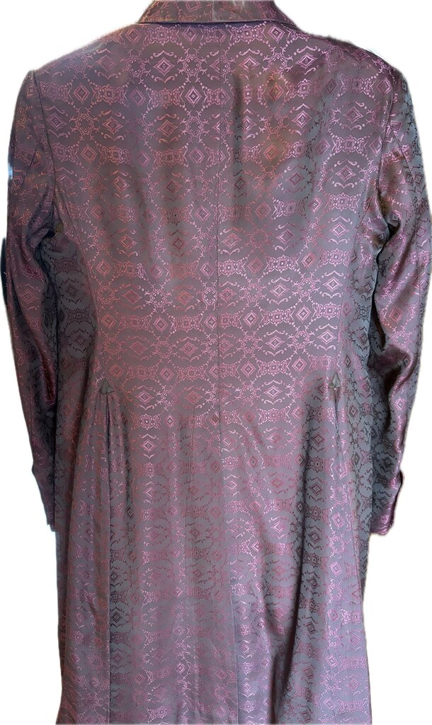 EGGPLANT COLOR PATTERN DEREGNAUCOURT DAY COAT