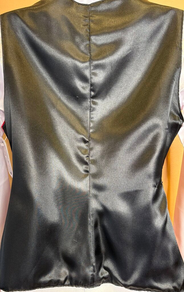 RED SATIN VEST