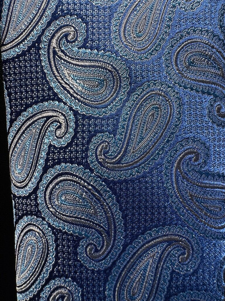 BLUE PAISLEY TIE