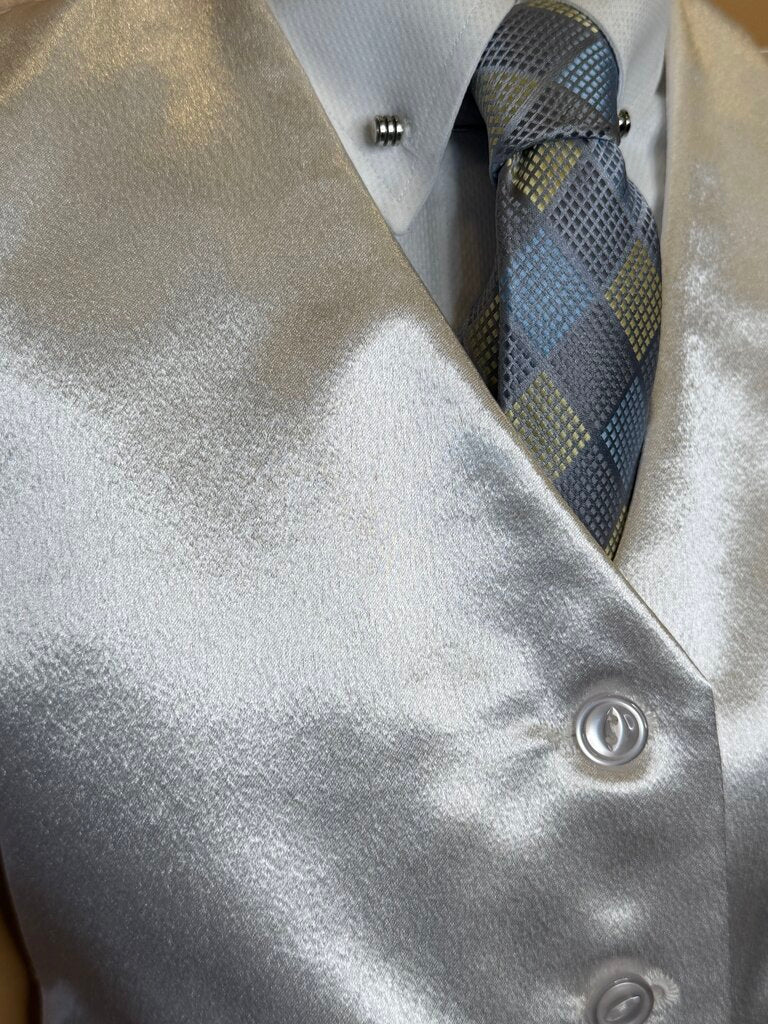 WHITE SATIN BETTY BERDINE VEST