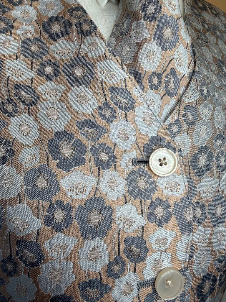 DEREG GRAY AND GOLD VEST AND TIE SET