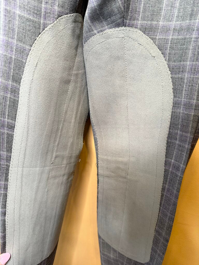 MARSHA DERRIAGA GRAY/PURPLE PLAID JODS