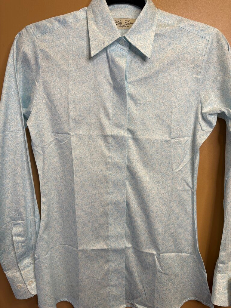 TEAL PAISLEY BETTY BERDINE SHIRT