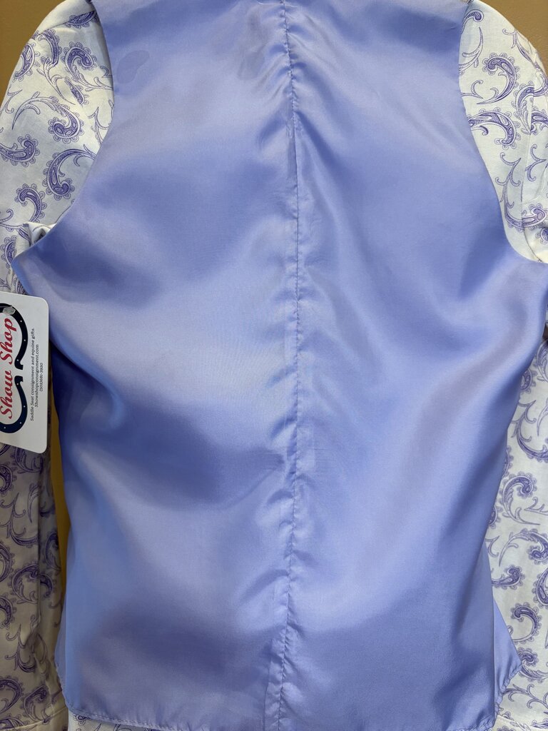 LILAC RAW SILK VEST
