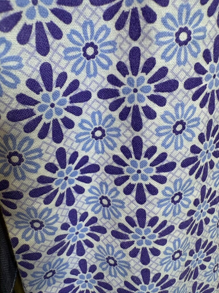 PURPLE AND BLUE PATTERN SCINTILLA SHIRT