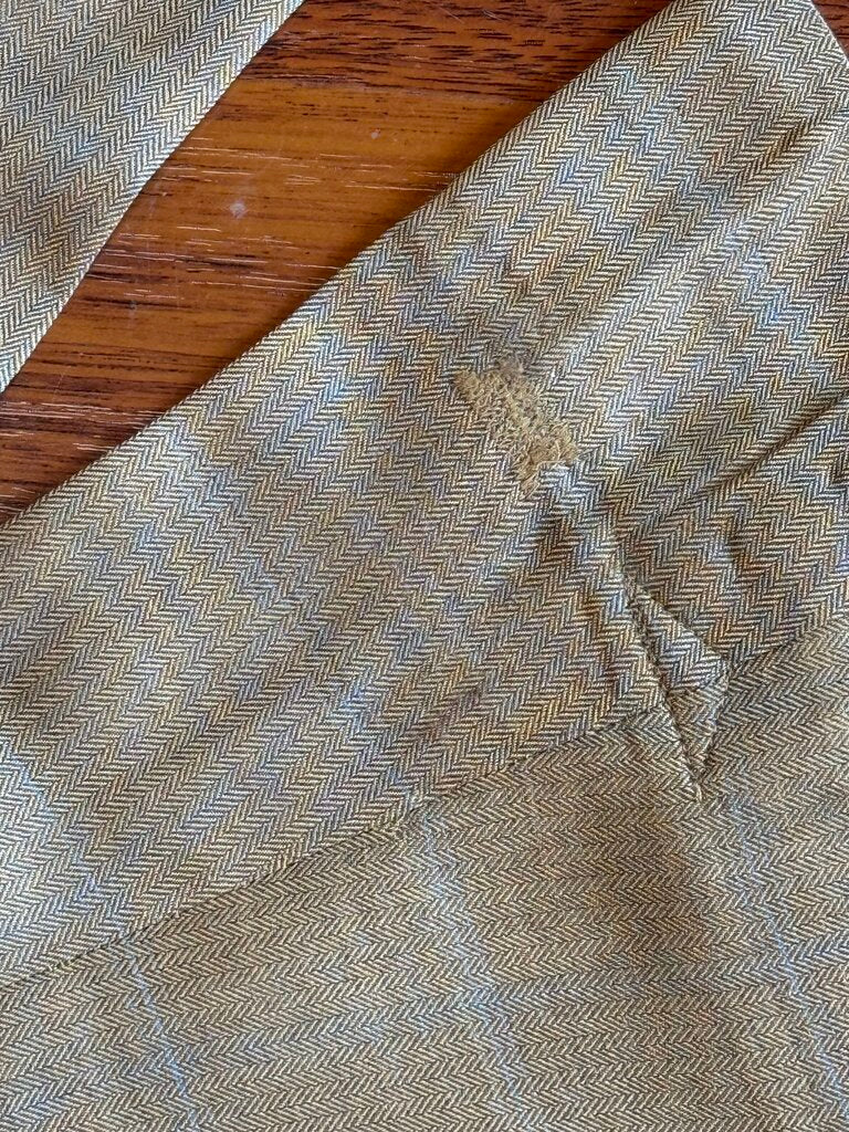 CAMEL WITH BLUE WINDOWPANE BBROS DAY SUIT