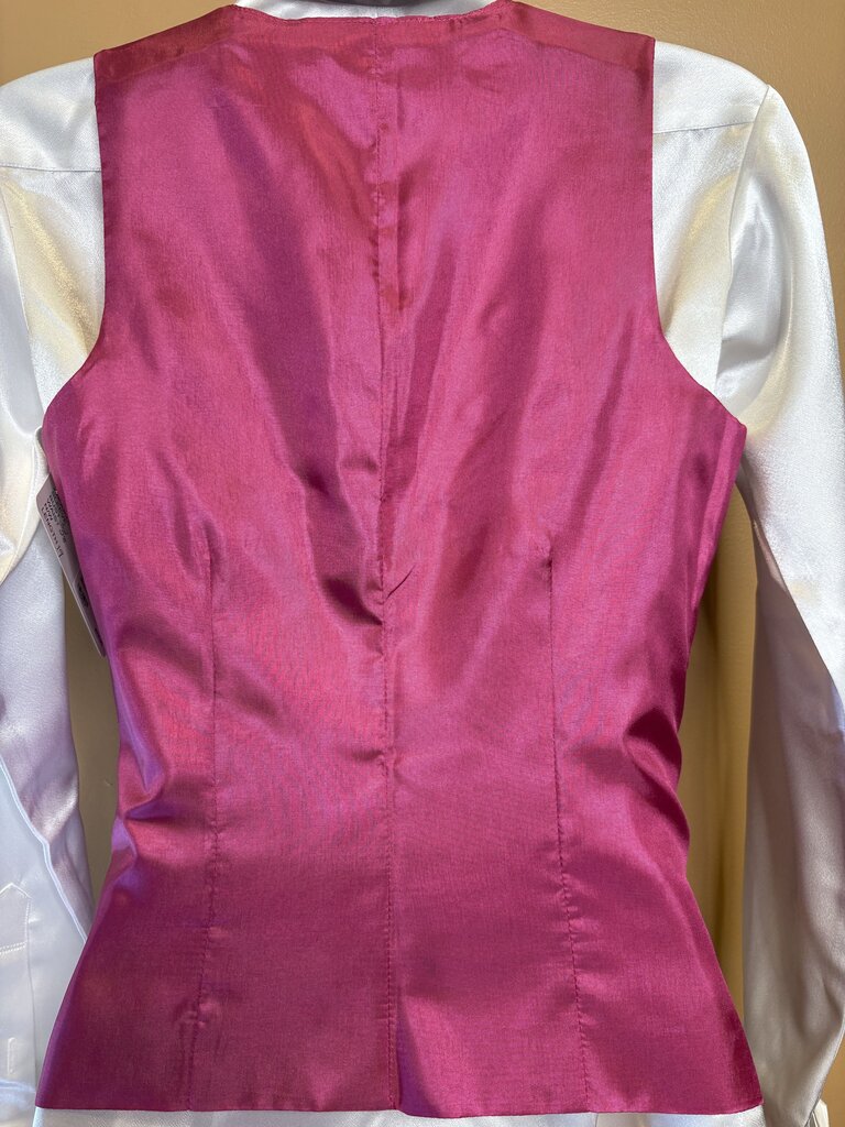 BRAND NEW MAGENTA SATIN BETTY BERDINE VEST