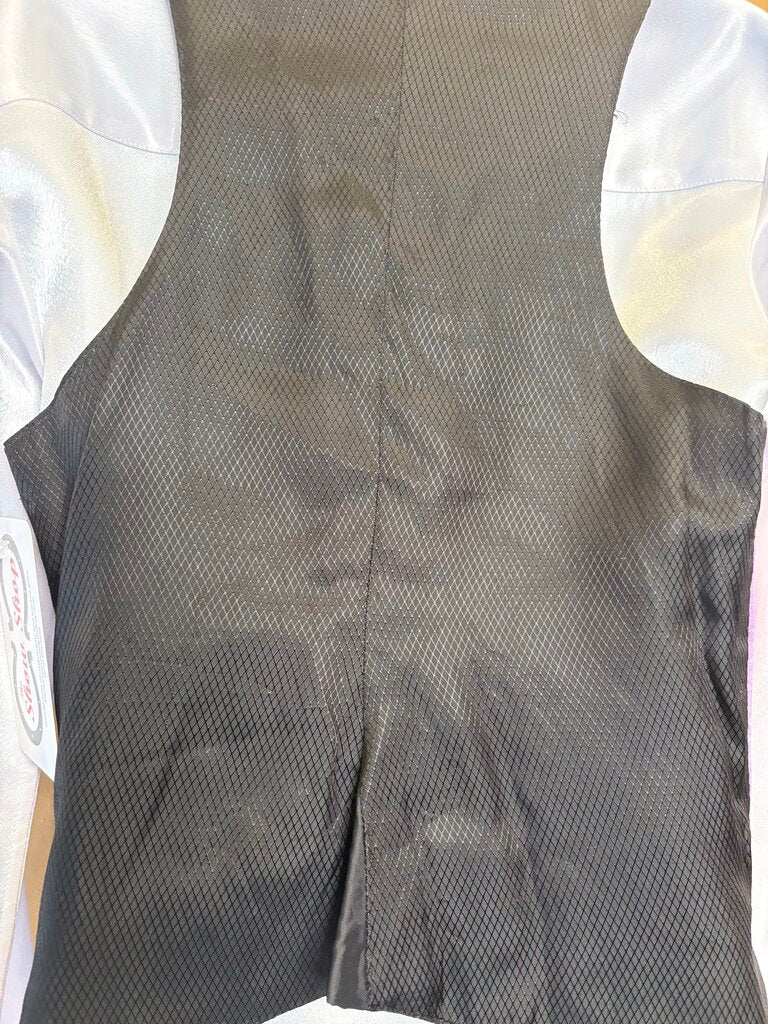 PURPLE RAW SILK VEST