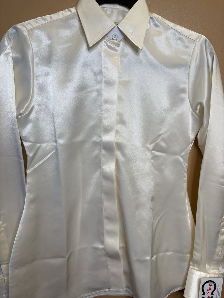 CREAM SATIN BETTY BERDINE SHIRT
