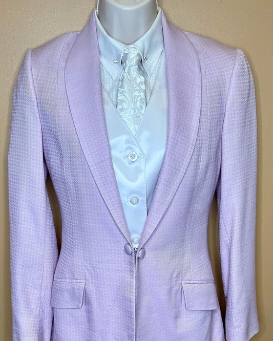 DAY COAT PURPLE HOUNDSTOOTH FRIERSON