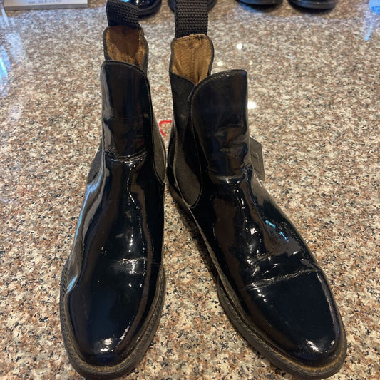 BOOTS NAVY PATENT 5.5