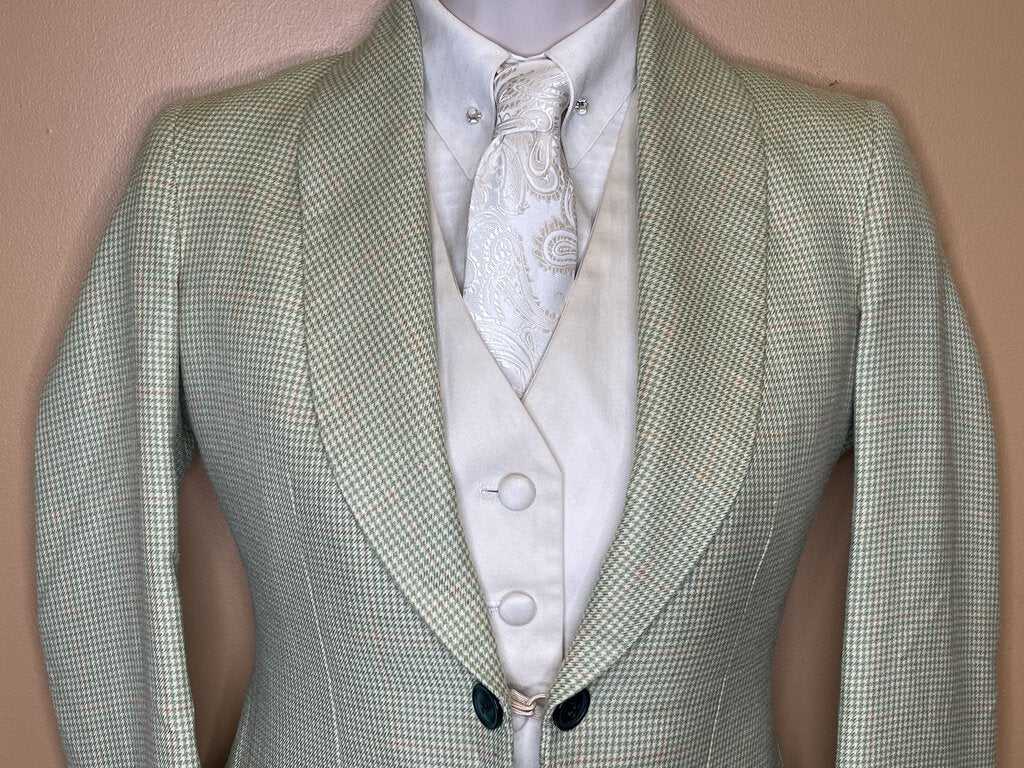 DAY COAT GREEN/ORANGE HOUNDSTOOTH HAWKWOOD