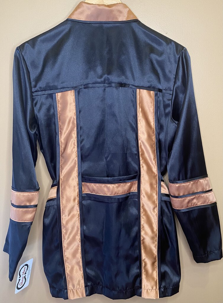 BRONZE AND BLACK ROAD SILKS WITH MATCHING HAT