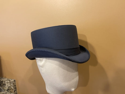 TOP HAT BLUE/GRAY 6 7/8 CUSTOM COVERED