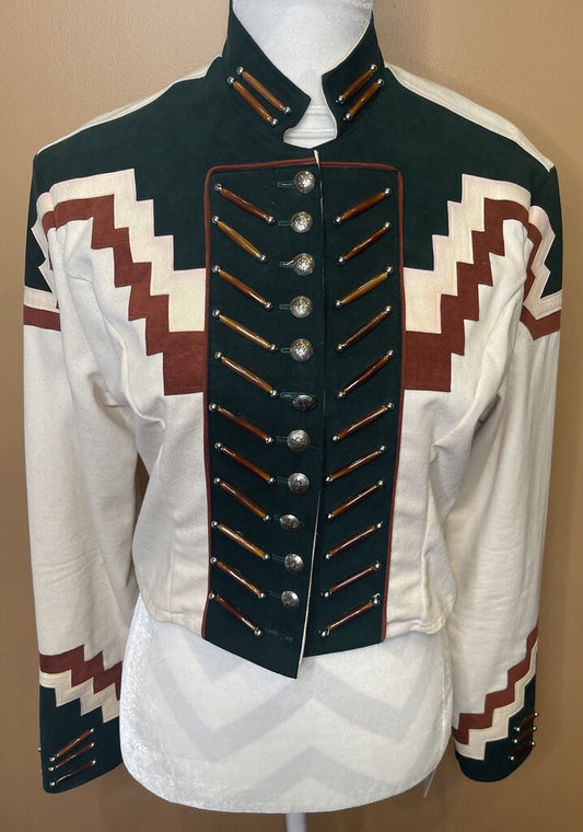 WESTERN JACKET GREEN/BROWN