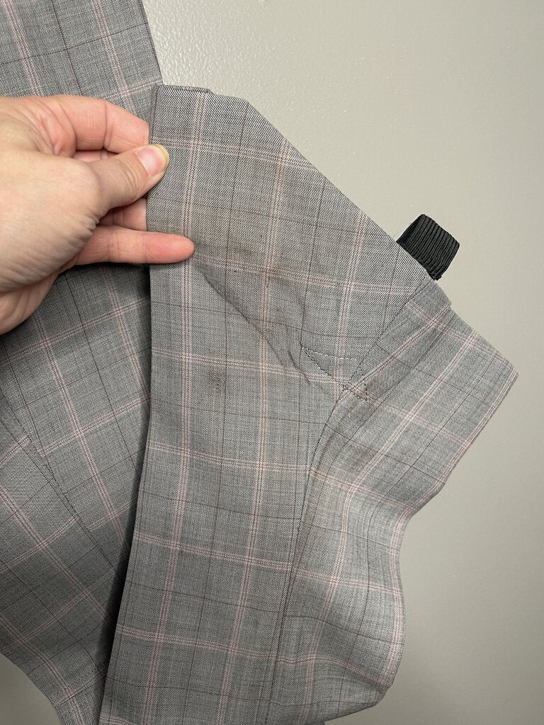 GRAY WITH PINK WINDOWPANE BECKER BROTHERS DAY SUIT