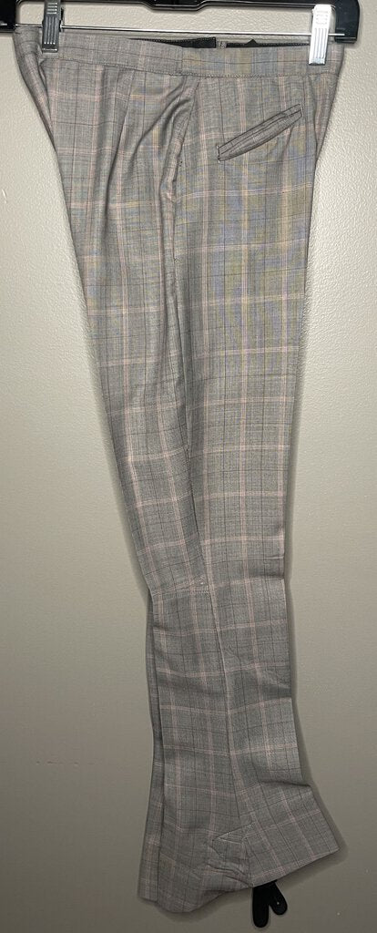 GRAY WITH PINK WINDOWPANE BECKER BROTHERS DAY SUIT