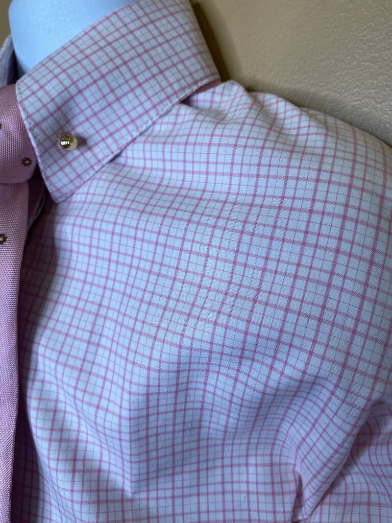 PINK PLAID MARSHA SHEPPARD SHIRT