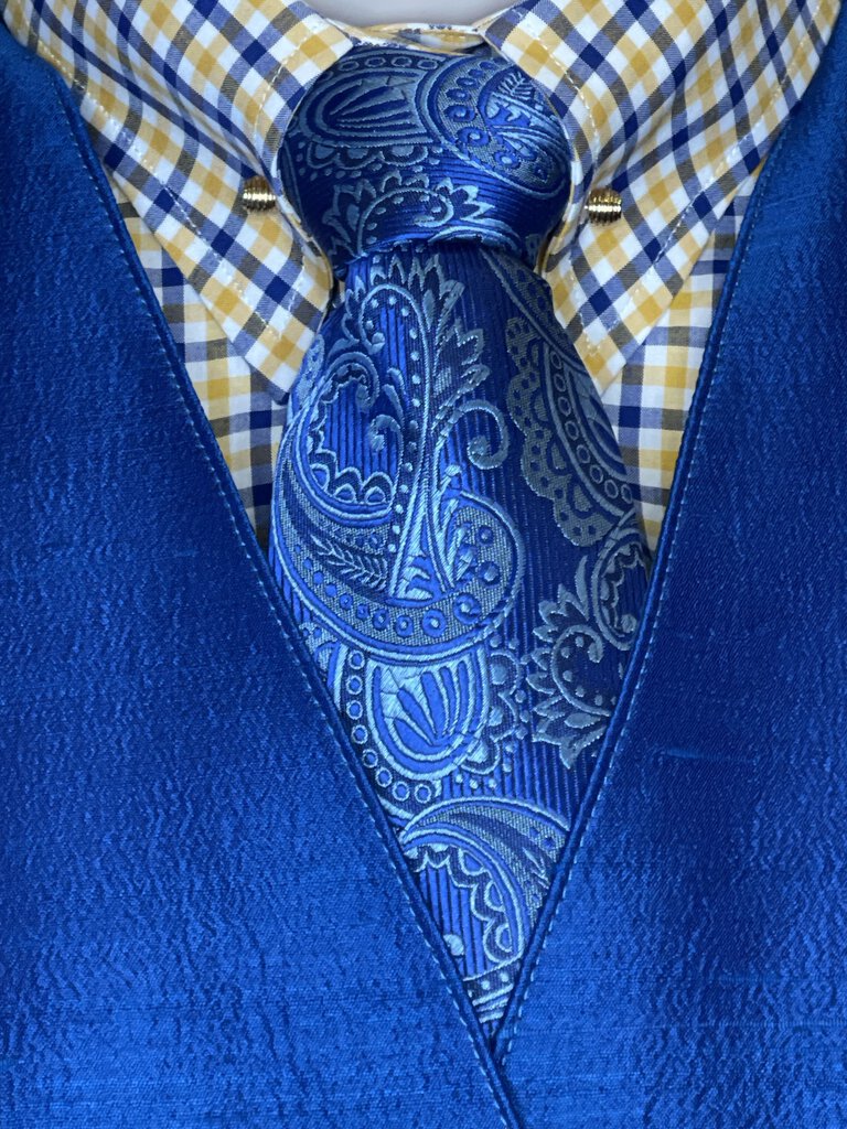 TIE BLUE PAISLEY