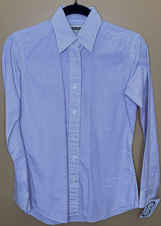 PURPLE CHECK BECKER BROTHERS SHIRT