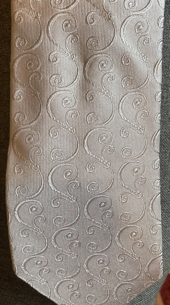 TIE SILVER SWIRLS DEREGNAUCOURT