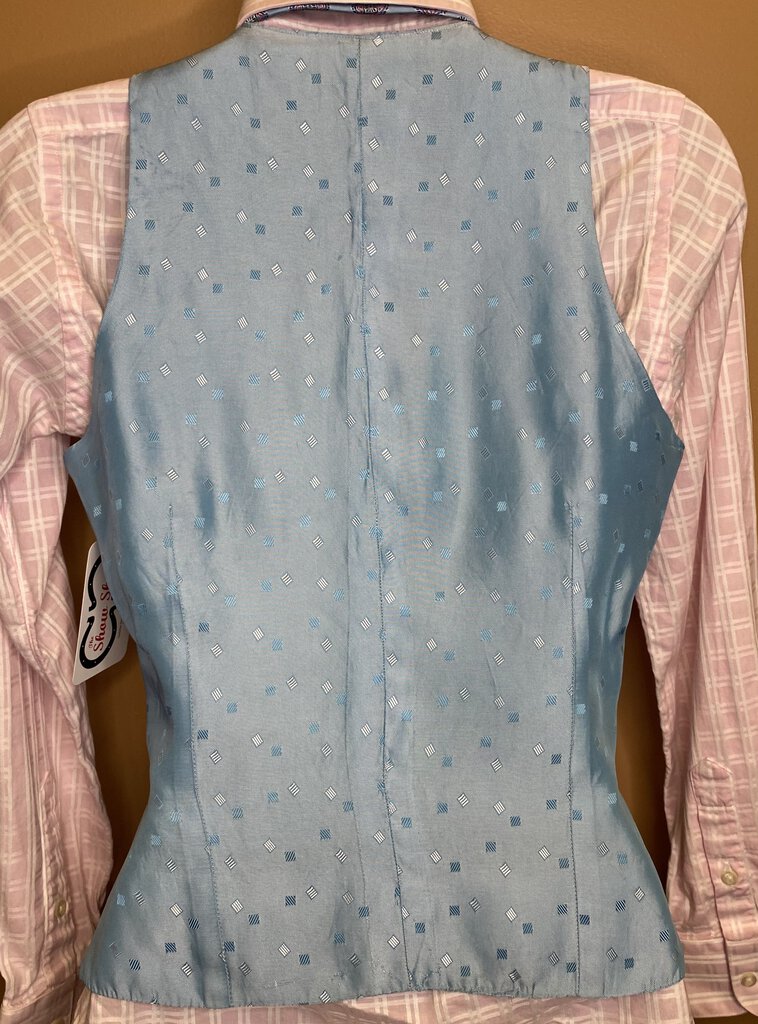 ICE BLUE SATIN ELLIE MAY VEST