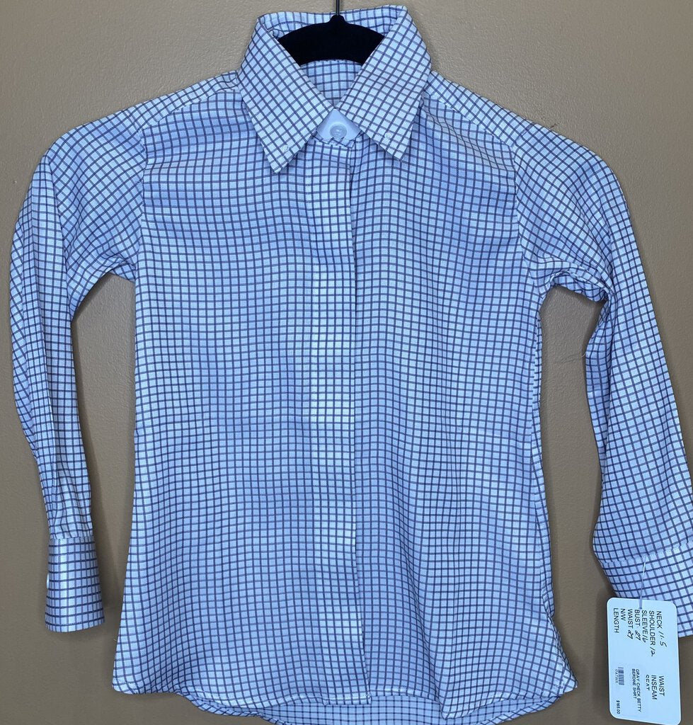 GRAY CHECK BETTY BERDINE SHIRT