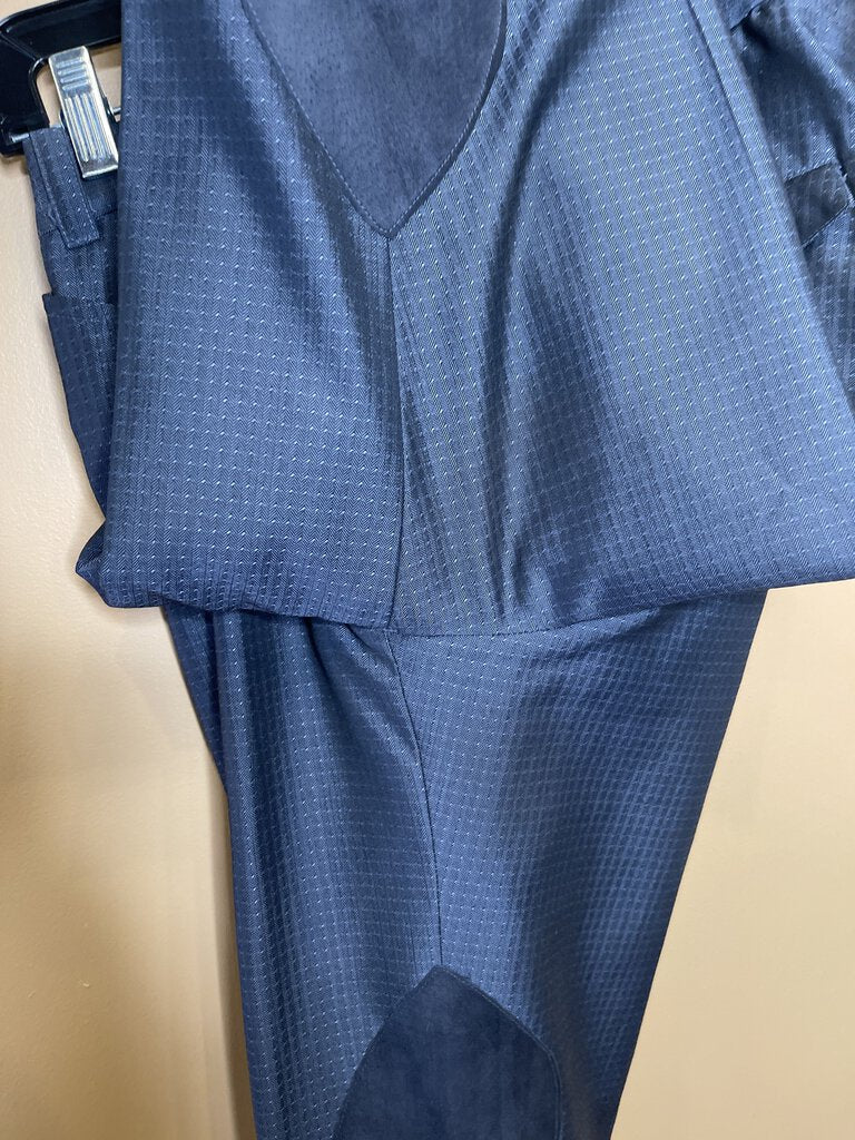 BLUE PATTERN DAY SUIT WITH INFORMAL AND FORMAL JODS BY VICTORS